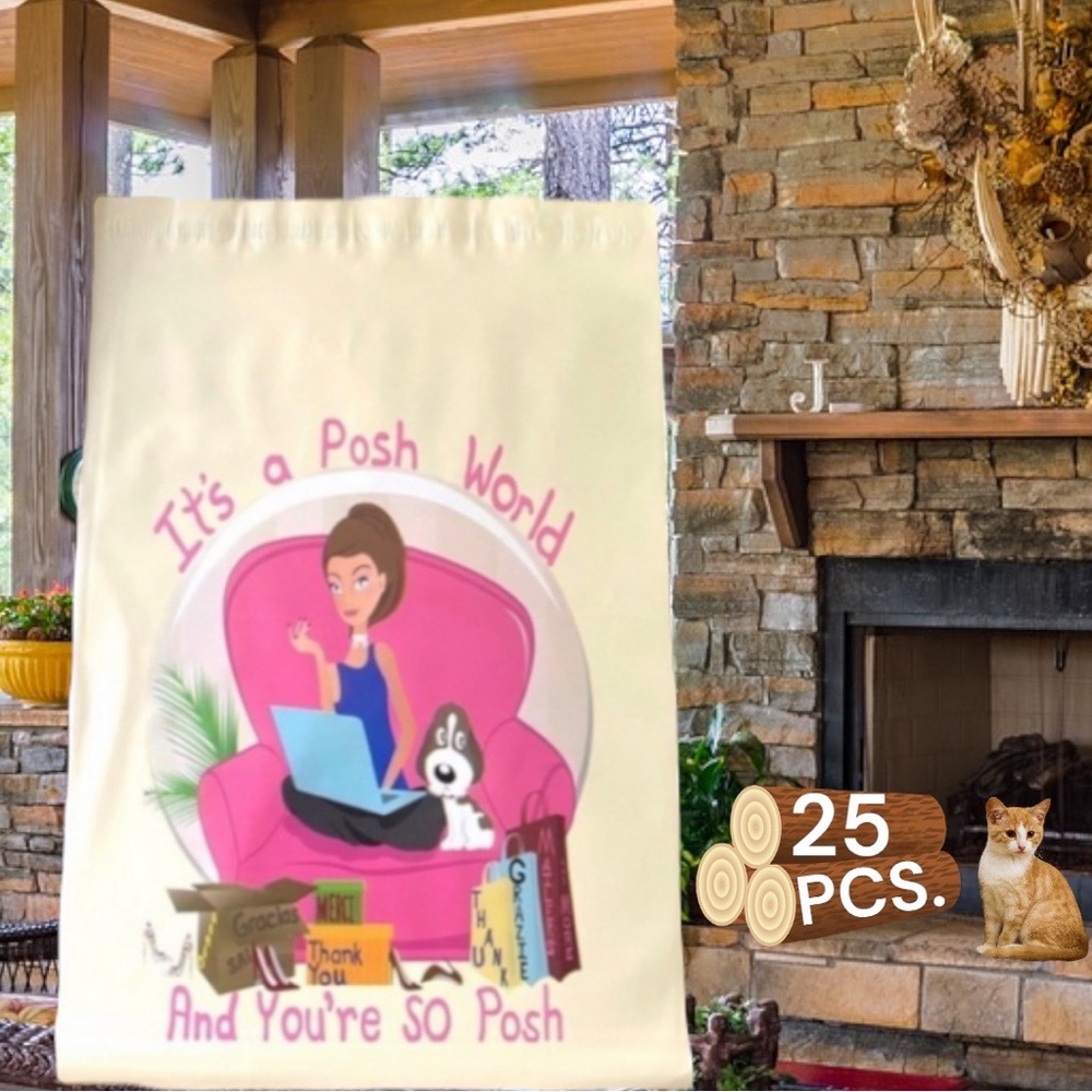 25 10X13 Poly Mailers Posh World PRICE IS FIRM - Picture 9 of 15